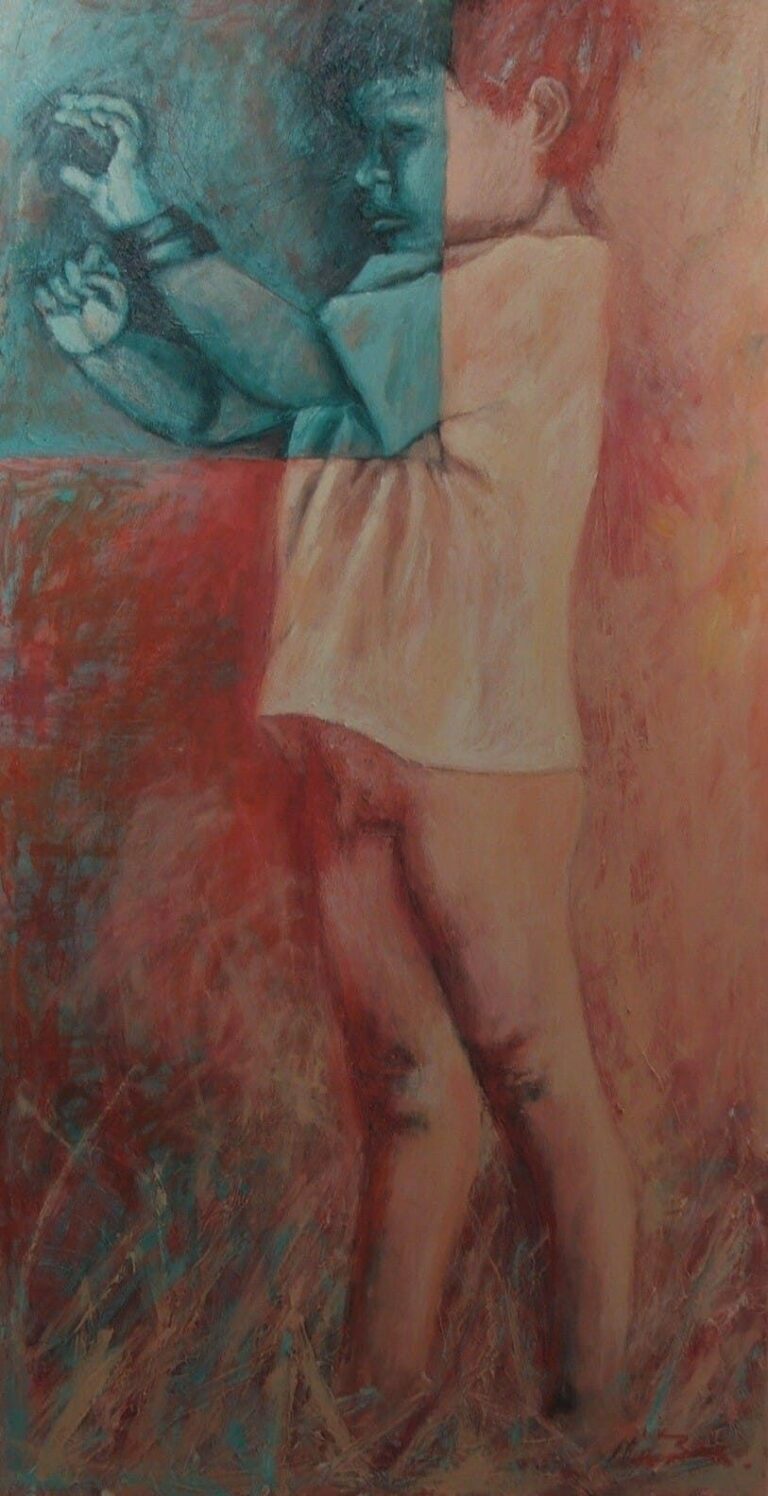 Acrílico sobre madera 150x50 cm