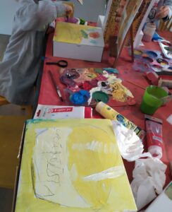 Acrílico sobre Cartón Estudio composición