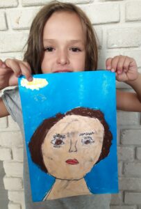 Autorretrato estudios de color